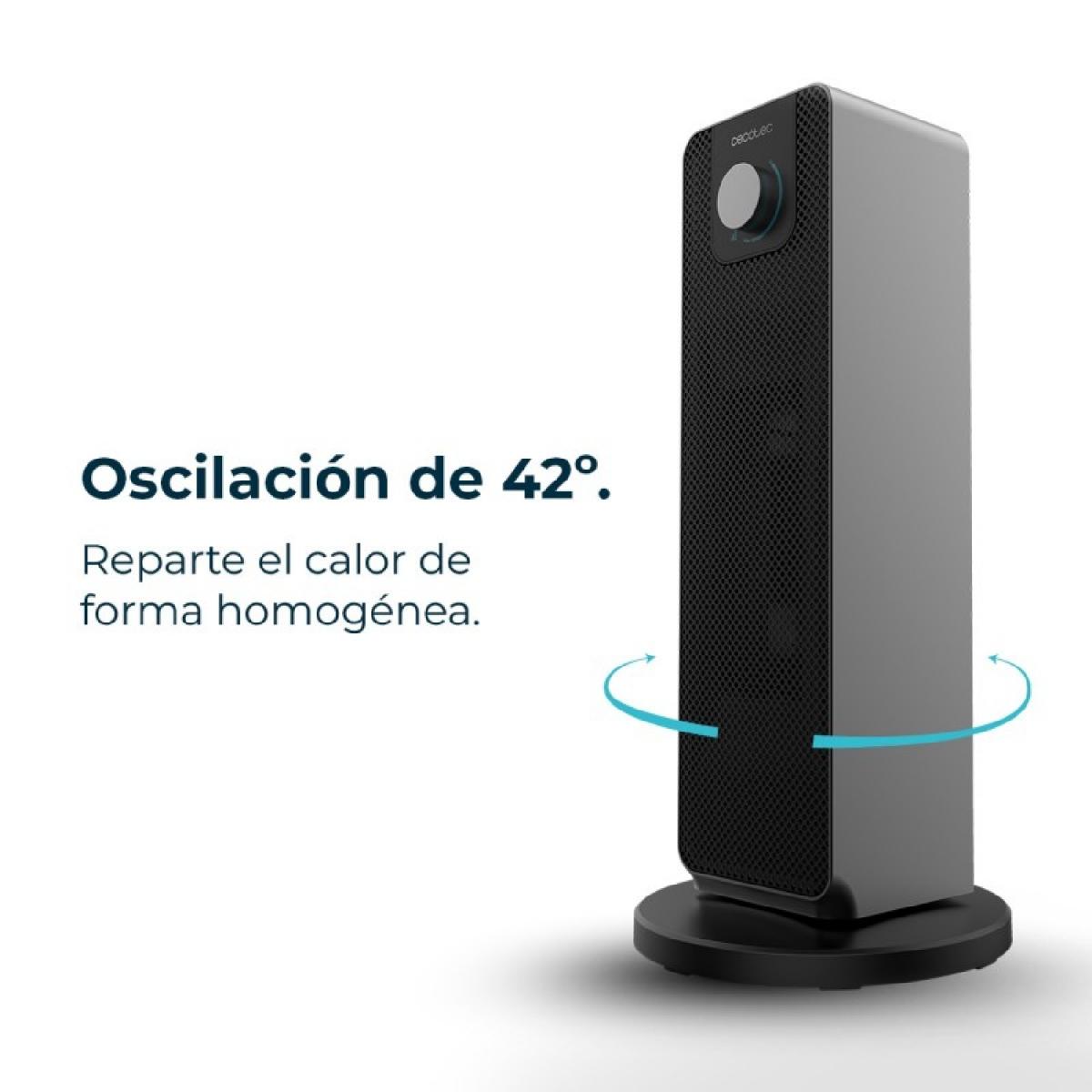 Cecotec Calefactores cerámicos de pie Calefactor cerámico ReadyWarm 2000 Max Ceramic Rotate