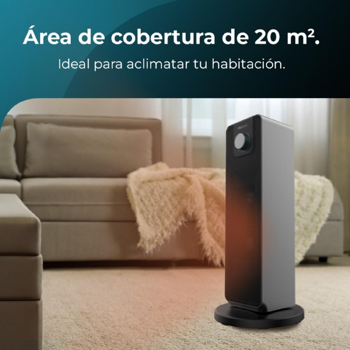 Cecotec Calefactores cerámicos de pie Calefactor cerámico ReadyWarm 2000 Max Ceramic Rotate
