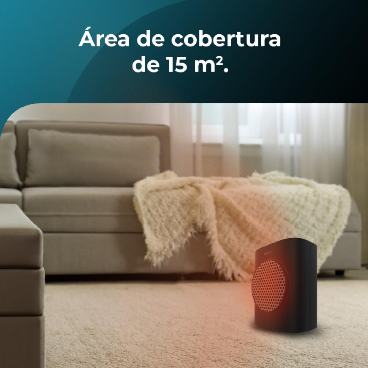 Cecotec Calefactores cerámicos de sobremesa ReadyWarm 1570 Max Ceramic Rotate Smart Black