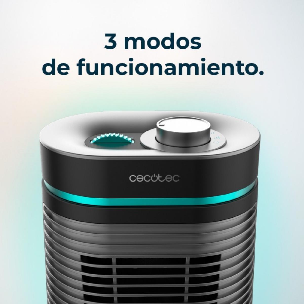 Cecotec Calefactores cerámicos de sobremesa ReadyWarm 1550 Max Ceramic Rotate Black