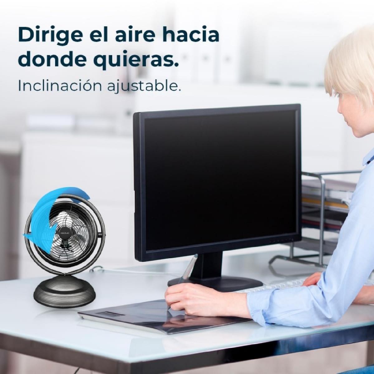 Cecotec Ventiladores de sobremesa EnergySilence 1000 RetroDesk Wood