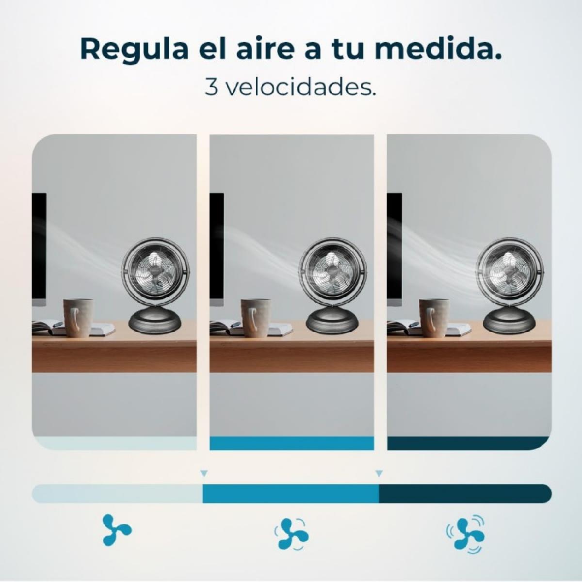 Cecotec Ventiladores de sobremesa EnergySilence 1000 RetroDesk Wood