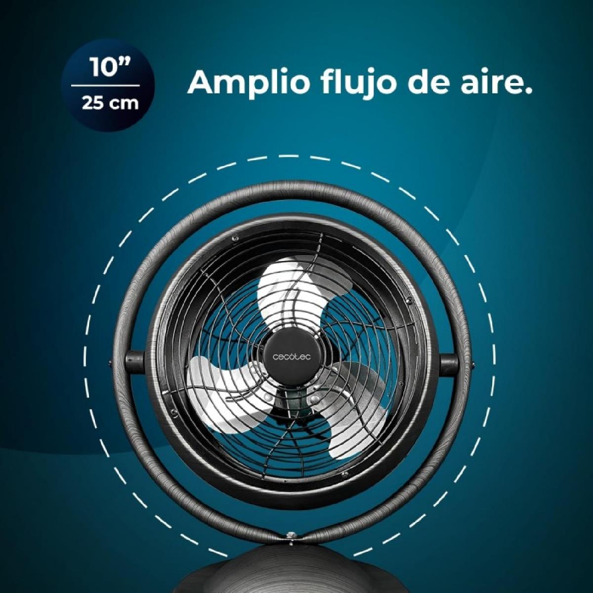 Cecotec Ventiladores de sobremesa EnergySilence 1000 RetroDesk Wood