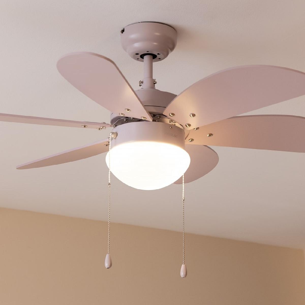 Cecotec Ventiladores de techo con luz EnergySilence Aero 3600 Vision Full Purple