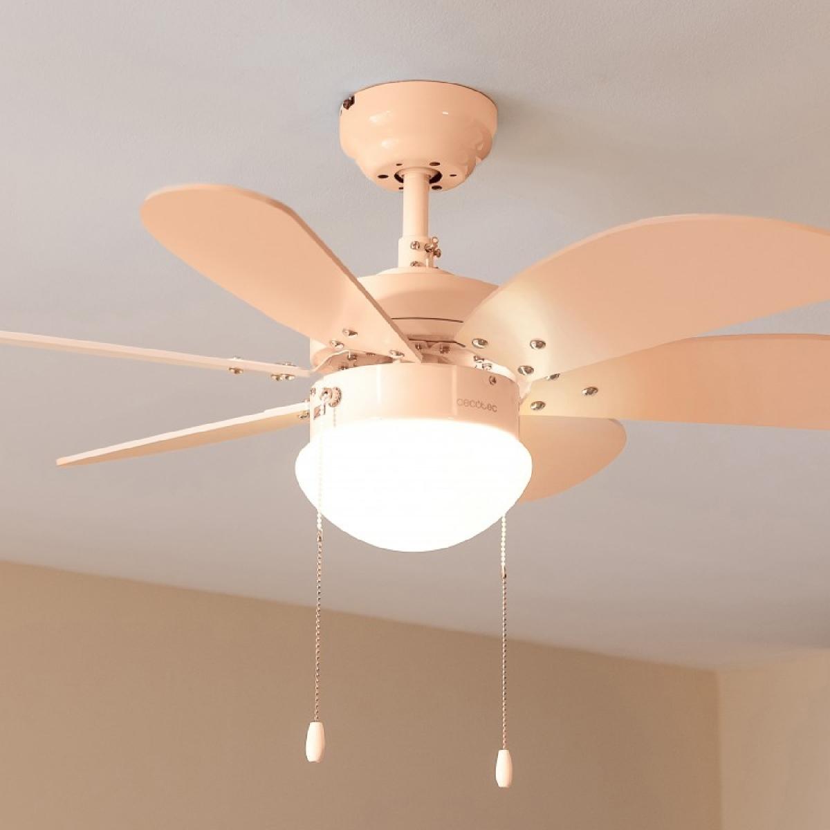 Cecotec Ventiladores de techo con luz EnergySilence Aero 3600 Vision Full Orange