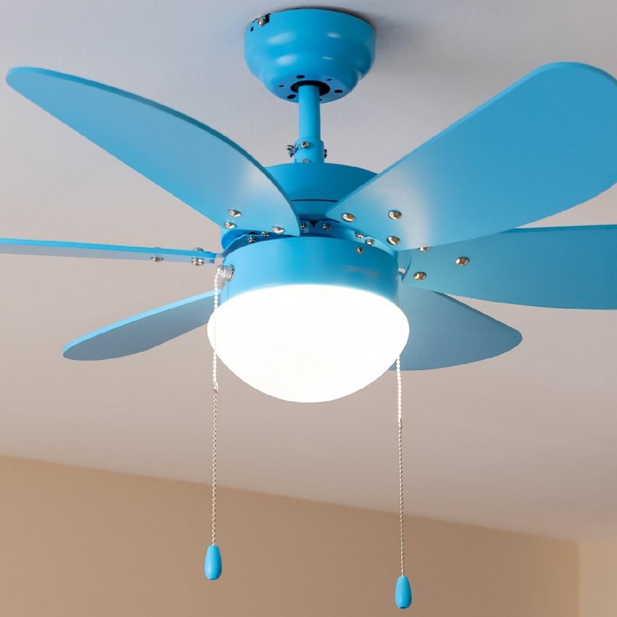 Cecotec Ventiladores de techo con luz EnergySilence Aero 3600 Vision Full Blue