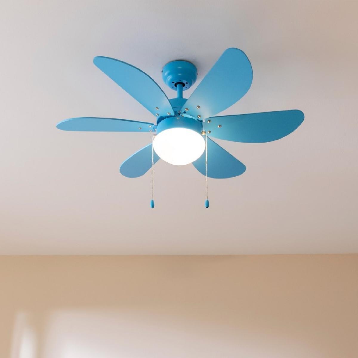 Cecotec Ventiladores de techo con luz EnergySilence Aero 3600 Vision Full Blue