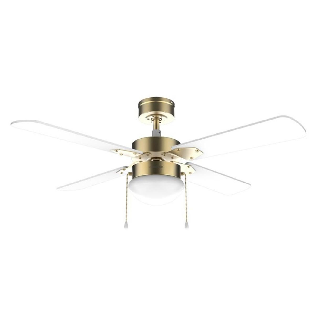 Cecotec Ventiladores de techo con luz EnergySilence Aero 450 GoldWhite