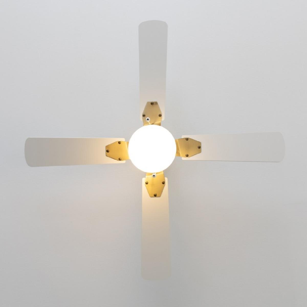 Cecotec Ventiladores de techo con luz EnergySilence Aero 450 GoldWhite