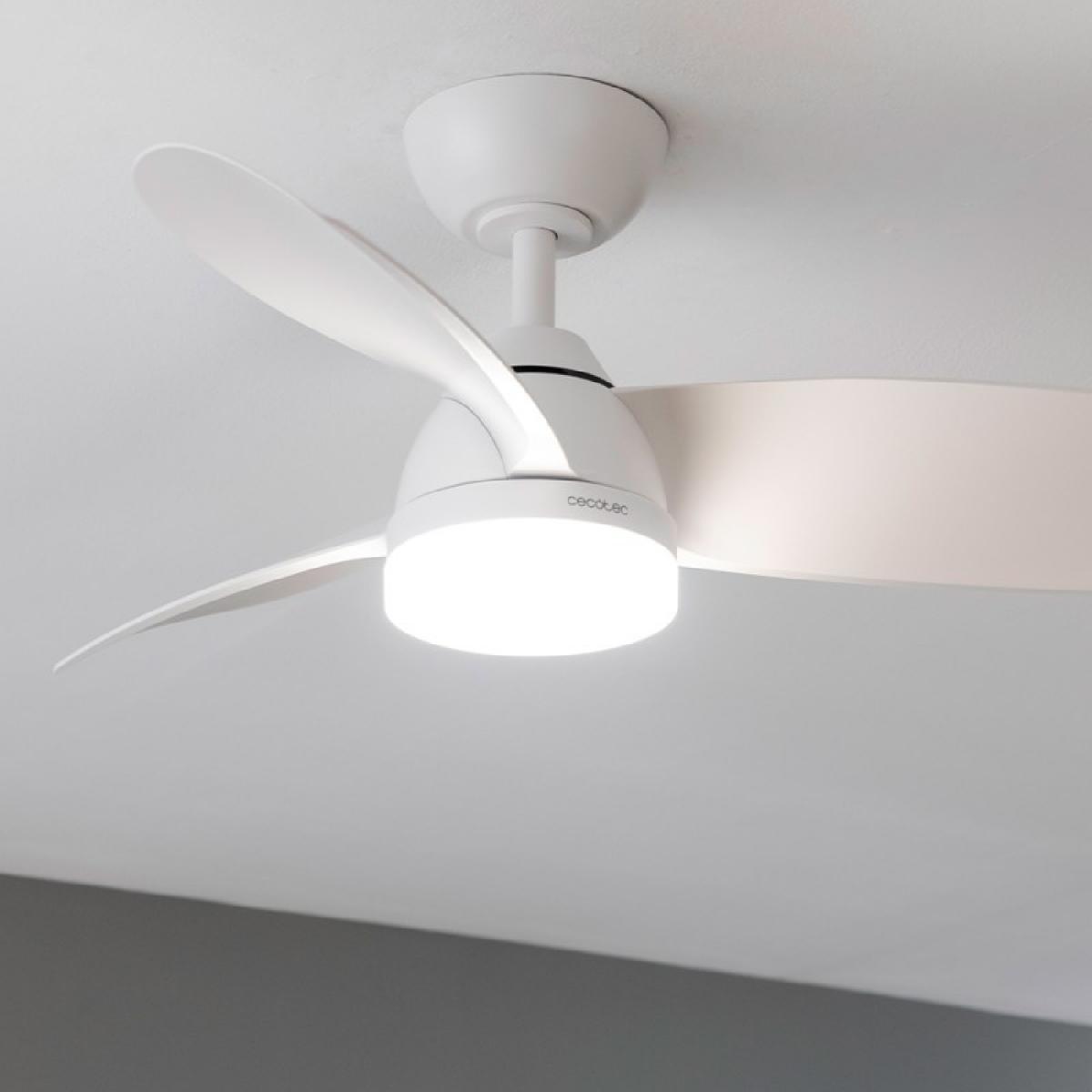 Cecotec Ventiladores de techo con luz EnergySilence Aero 3050 White