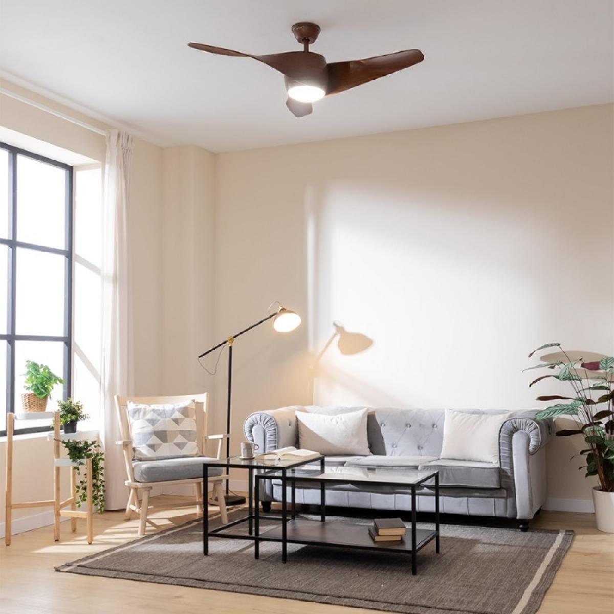 Cecotec Ventiladores de techo con luz EnergySilence Aero 5290 BlackWood