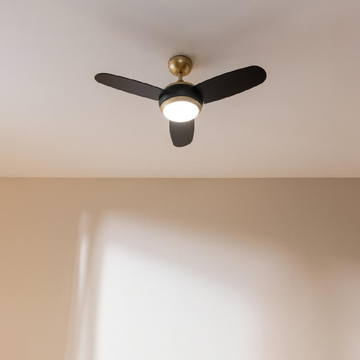 Cecotec Ventiladores de techo con luz EnergySilence Aero 4265 GoldBlack