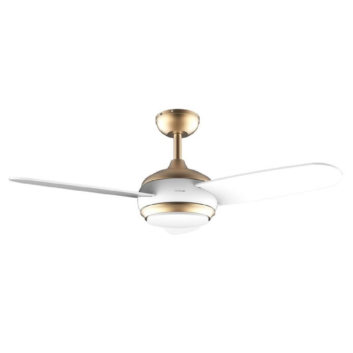 Cecotec Ventiladores de techo con luz EnergySilence Aero 4265 GoldWhite