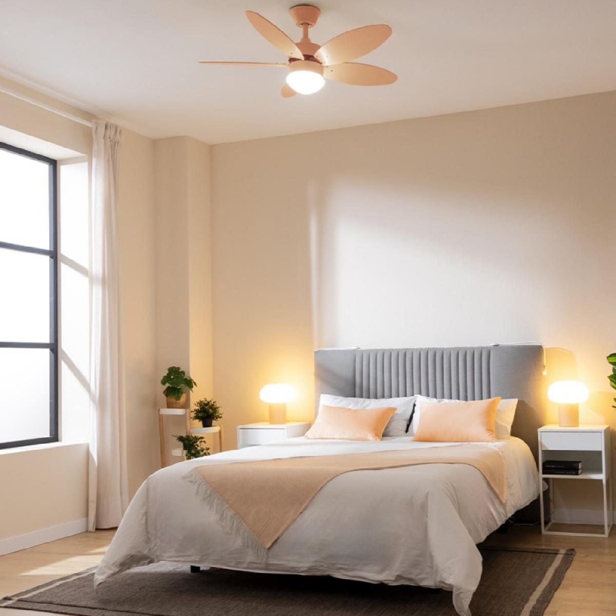 Cecotec Ventiladores de techo con luz EnergySilence Aero 4260 Full Orange
