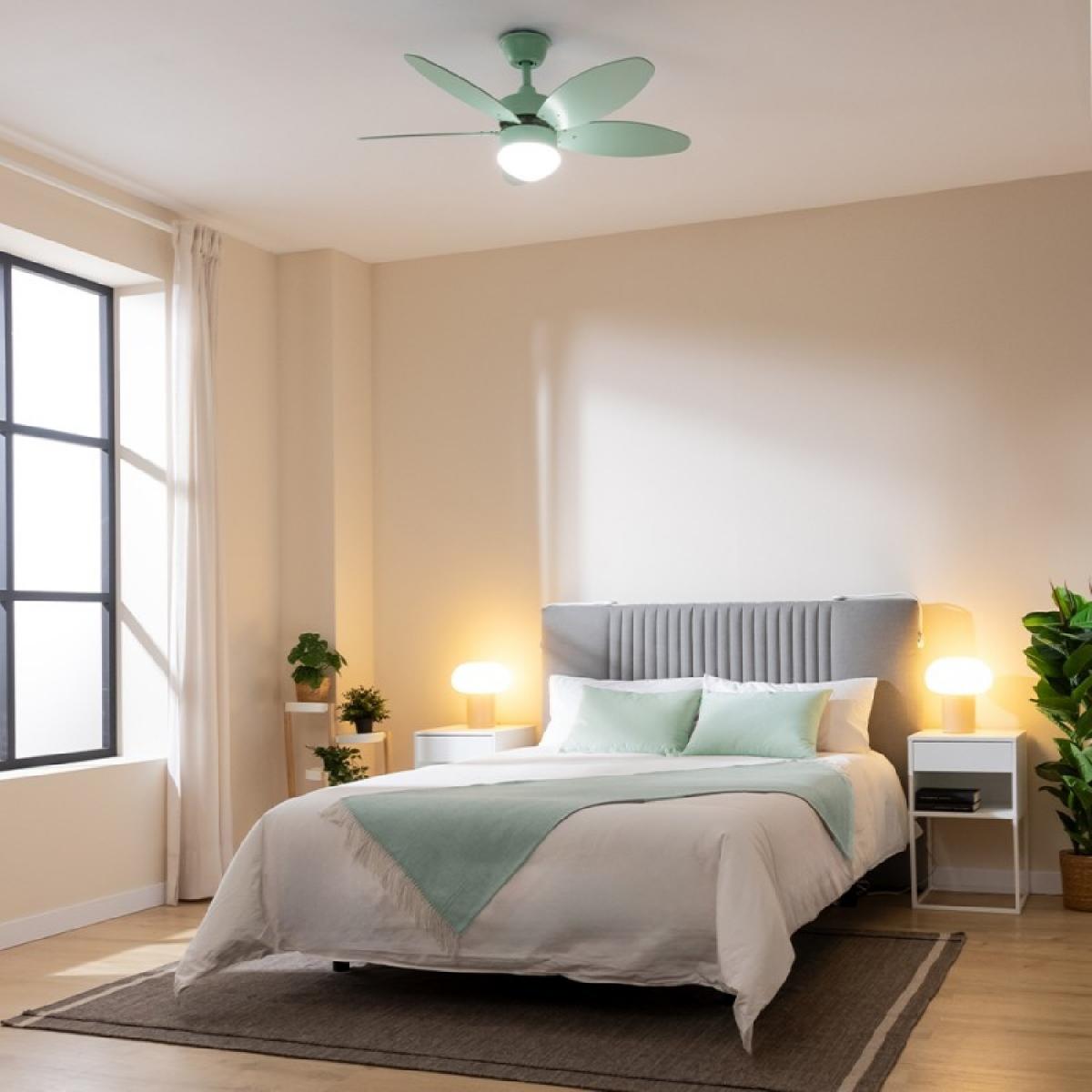 Cecotec Ventiladores de techo con luz EnergySilence Aero 4260 Full Mint