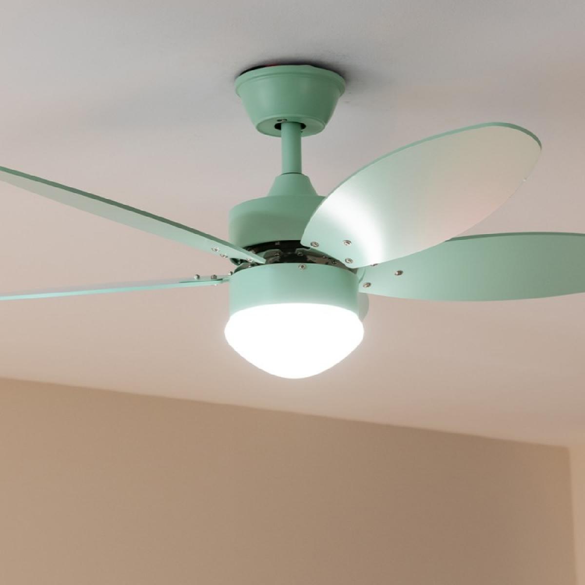 Cecotec Ventiladores de techo con luz EnergySilence Aero 4260 Full Mint