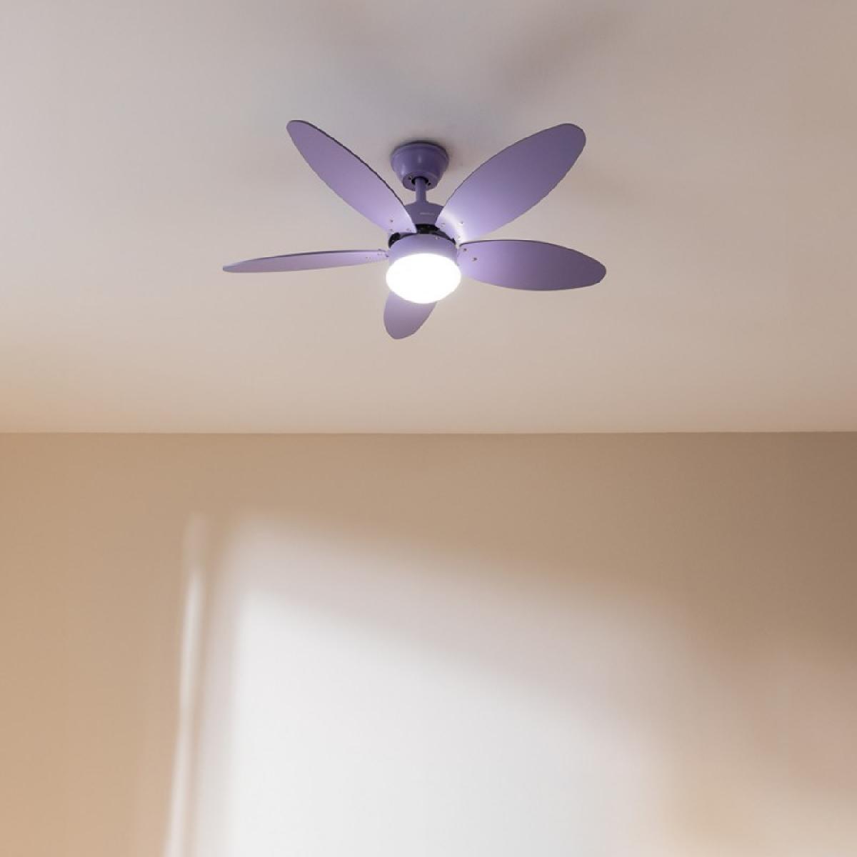 Cecotec Ventiladores de techo con luz EnergySilence Aero 4260 Full Purple