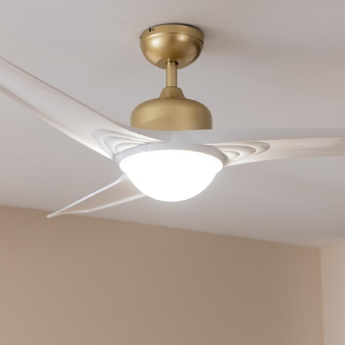 Cecotec Ventiladores de techo con luz EnergySilence Aero 560 GoldWhite