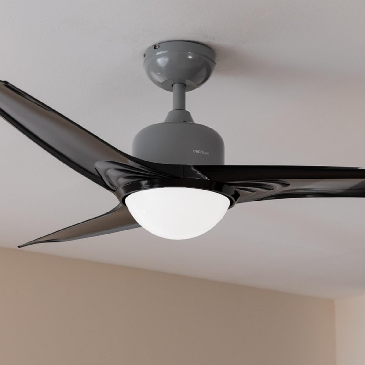 Cecotec Ventiladores de techo con luz EnergySilence Aero 560 IronBlack