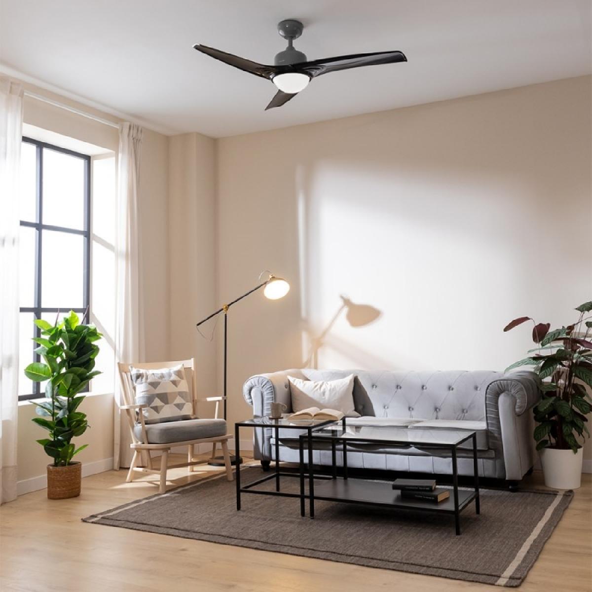 Cecotec Ventiladores de techo con luz EnergySilence Aero 560 IronBlack