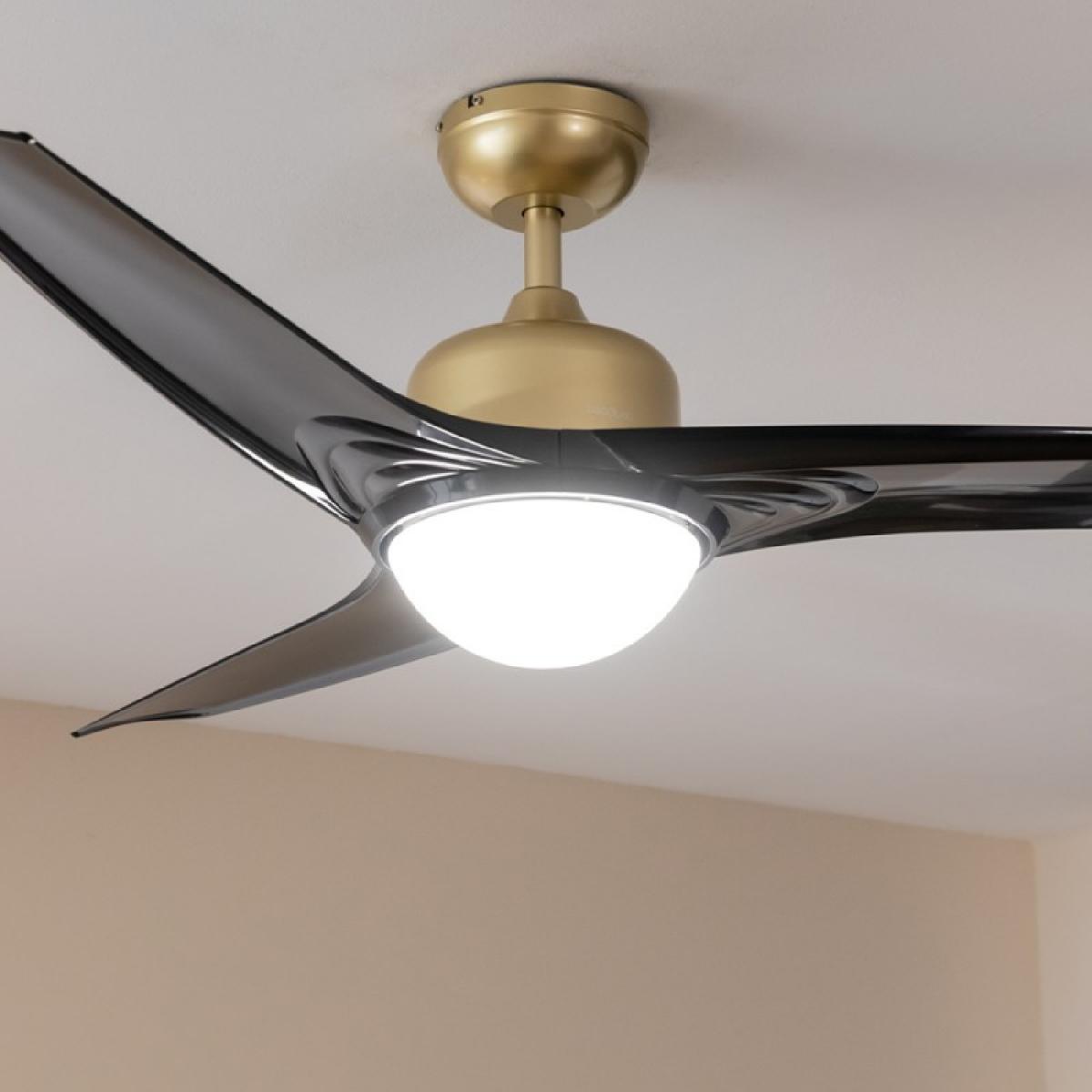 Cecotec Ventiladores de techo con luz EnergySilence Aero 560 GoldBlack