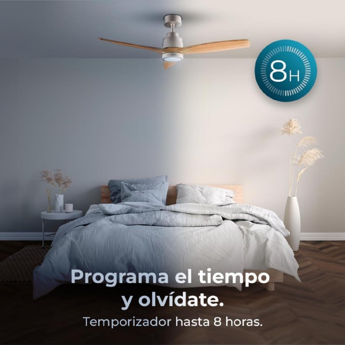 Cecotec Ventiladores de techo con luz EnergySilence Aero 5295 GoldWhite