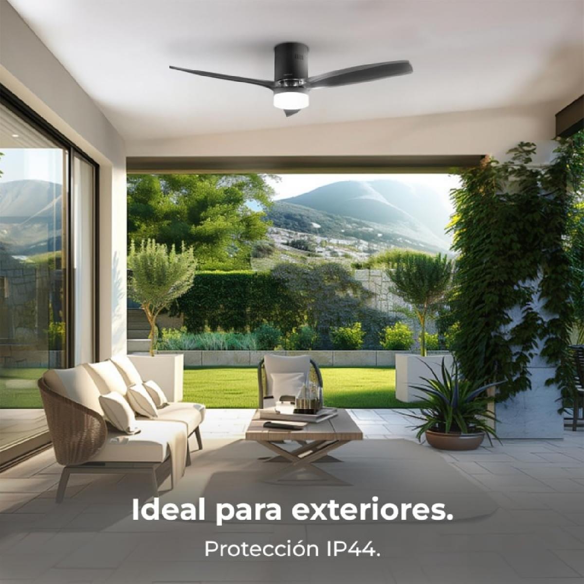 Cecotec Ventiladores de techo con luz EnergySilence Aero 5285 Sun BlackTransparent