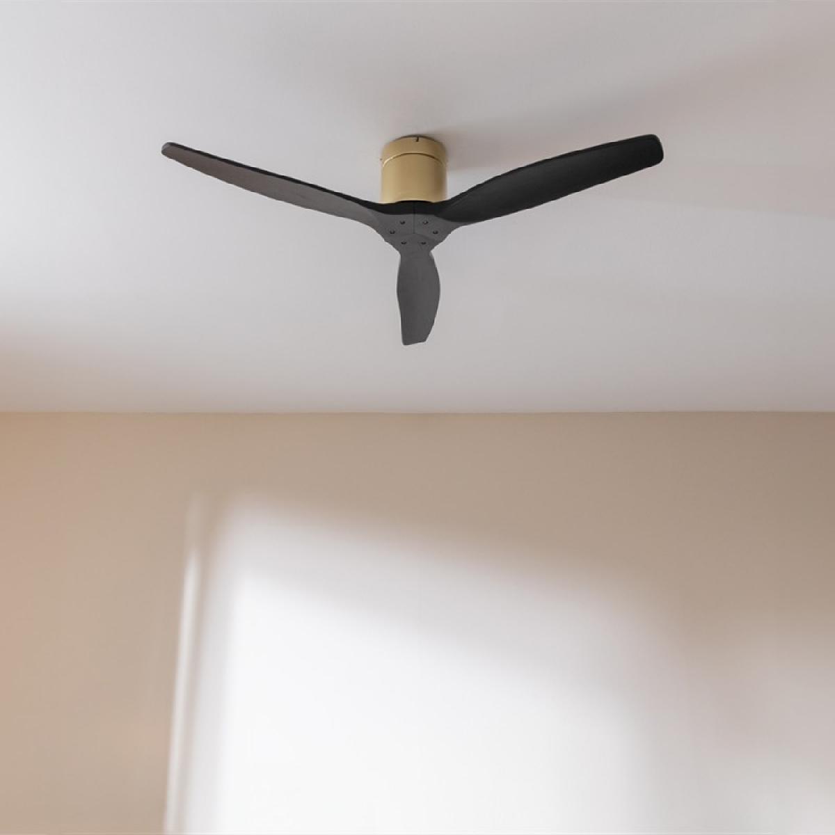 Cecotec Ventiladores de techo sin luz EnergySilence Aero 5500 Aqua GoldBlack Connected