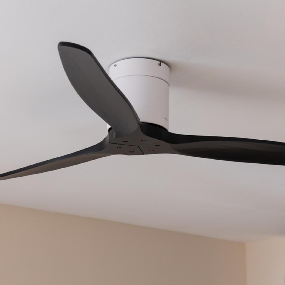 Cecotec Ventiladores de techo sin luz EnergySilence Aero 5500 Aqua White&Black Connected