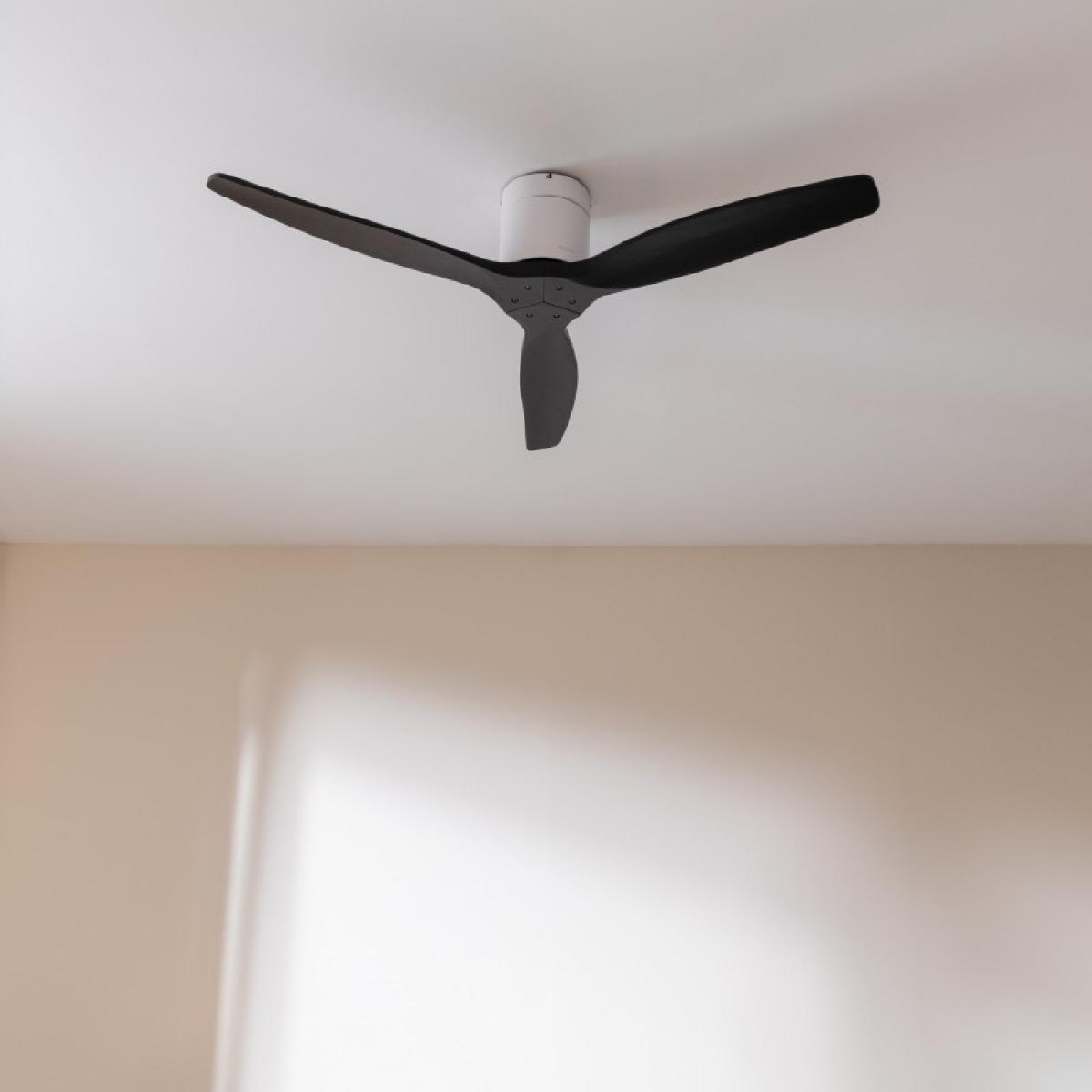 Cecotec Ventiladores de techo sin luz EnergySilence Aero 5500 Aqua White&Black Connected
