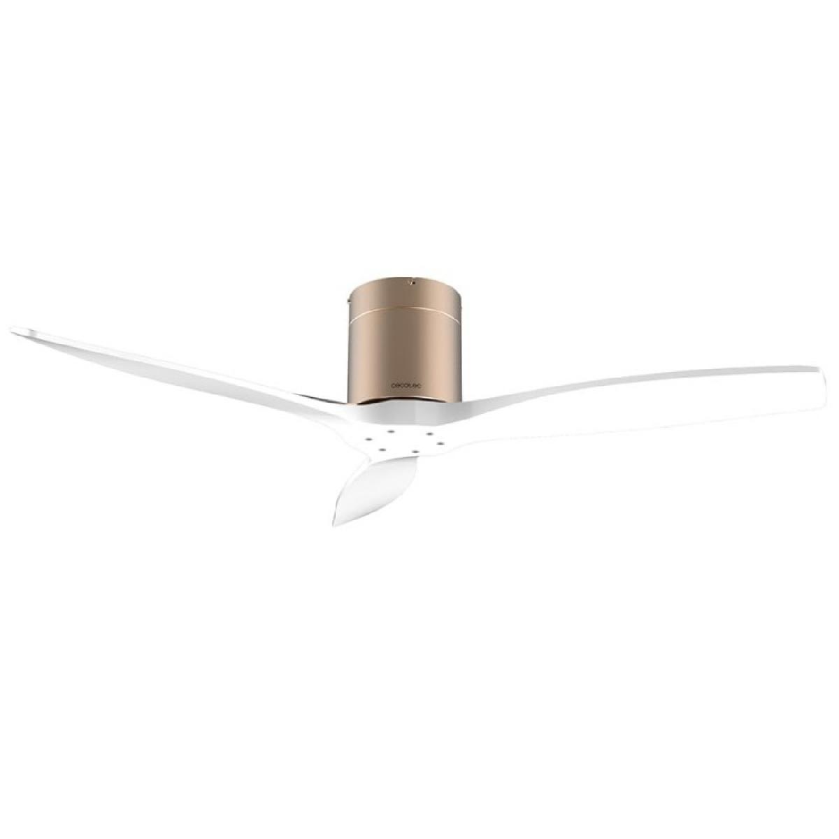 Cecotec Ventiladores de techo sin luz EnergySilence Aero 5500 Aqua GoldWhiteWood Connected