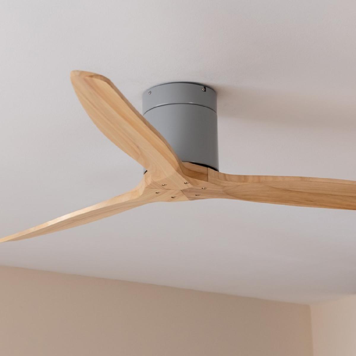 Cecotec Ventiladores de techo sin luz EnergySilence Aero 5500 Aqua IronLightWood Connected