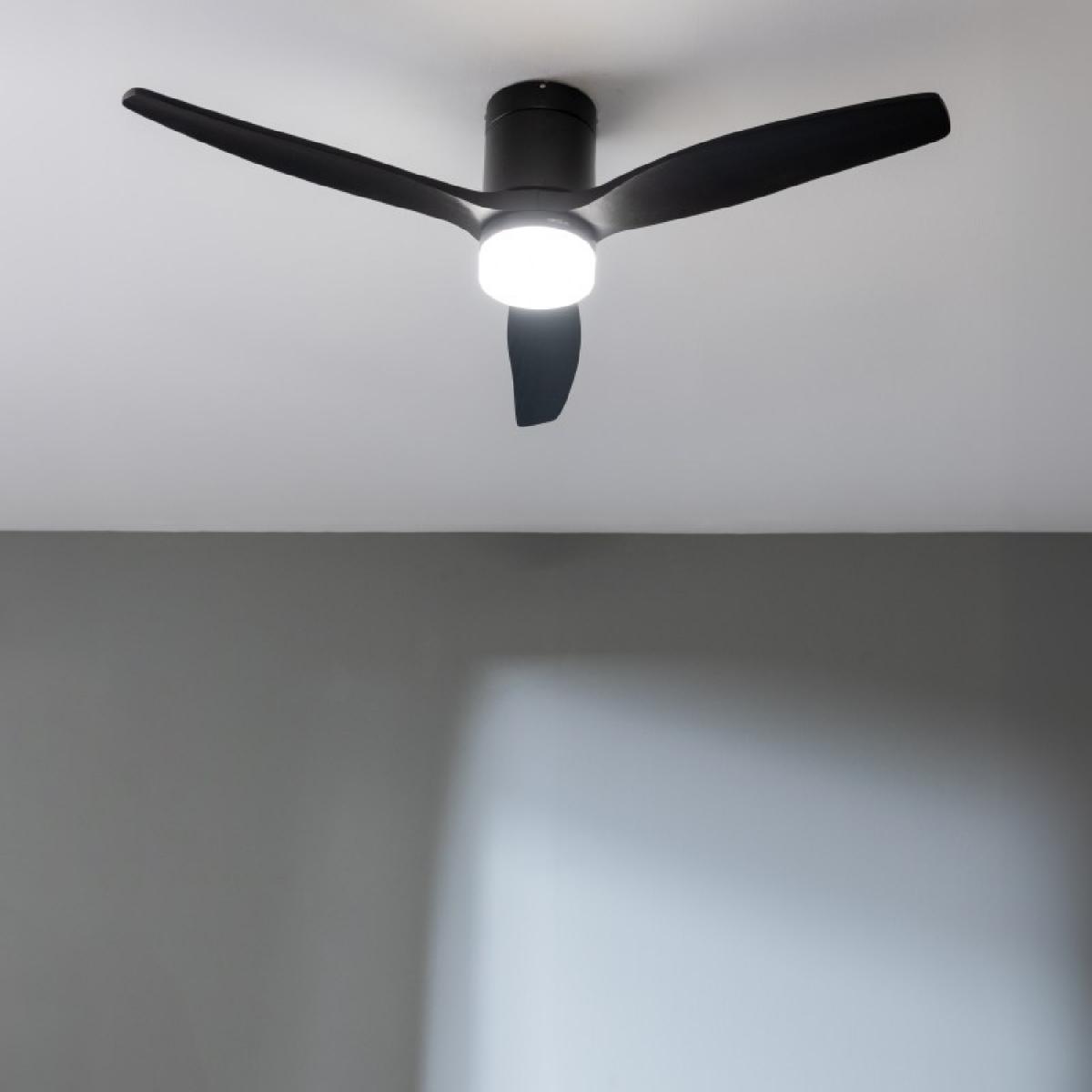 Cecotec Ventiladores de techo con luz EnergySilence Aero 5600 Aqua Black&Black Connected