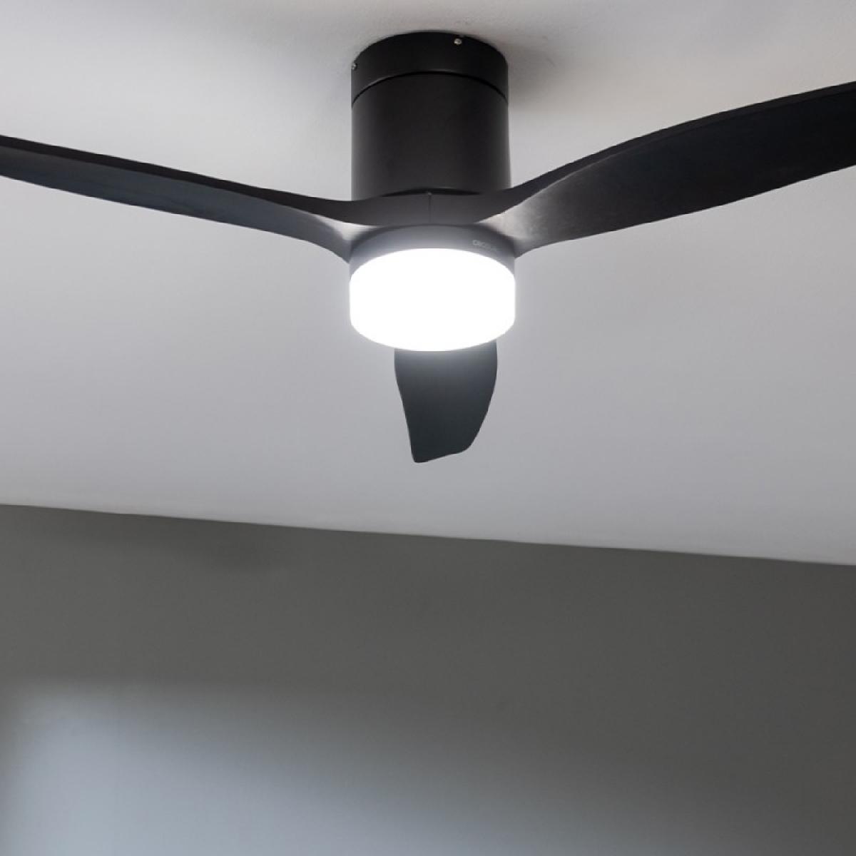 Cecotec Ventiladores de techo con luz EnergySilence Aero 5600 Aqua Black&Black Connected