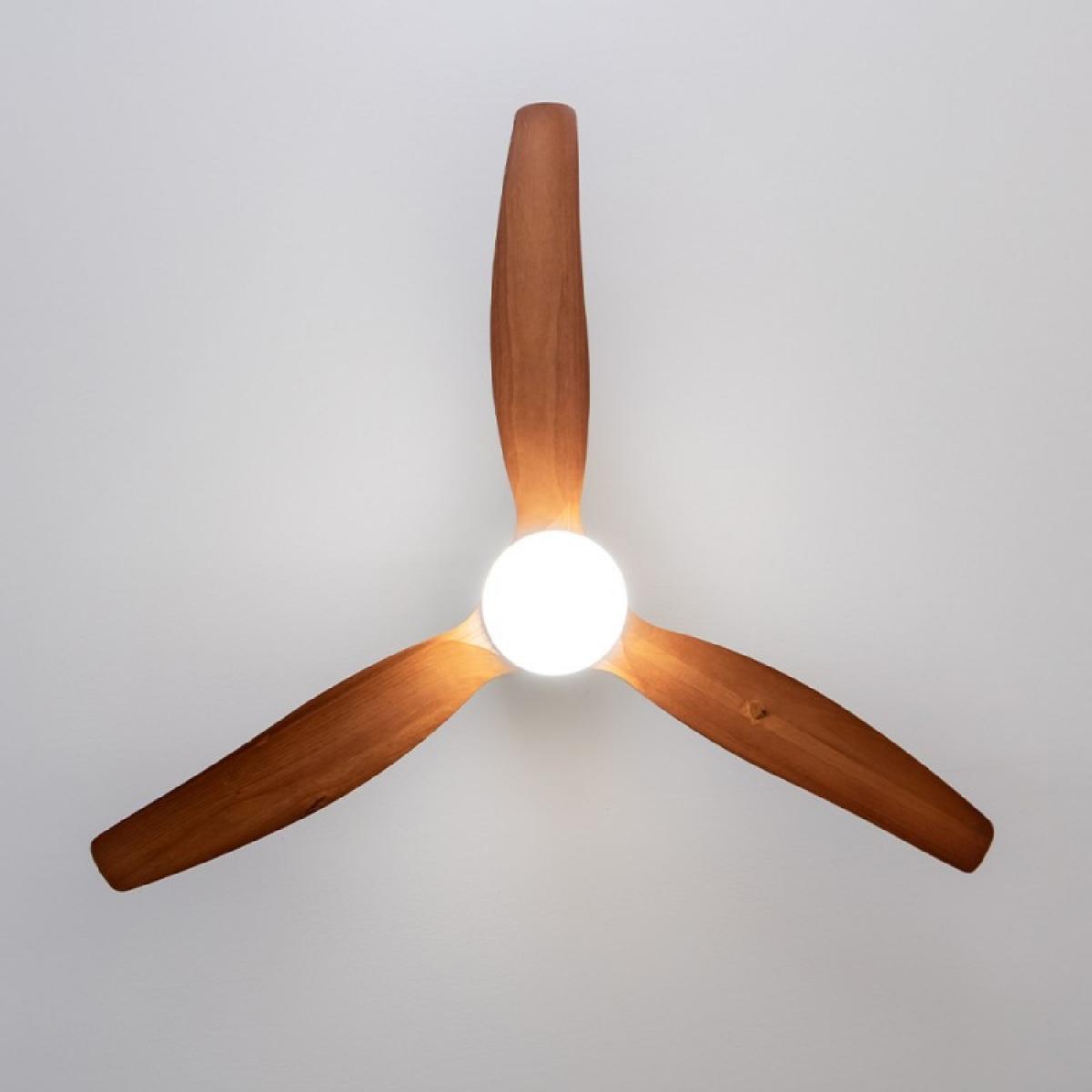 Cecotec Ventiladores de techo con luz EnergySilence Aero 5600 Aqua IronDarkWood Connected