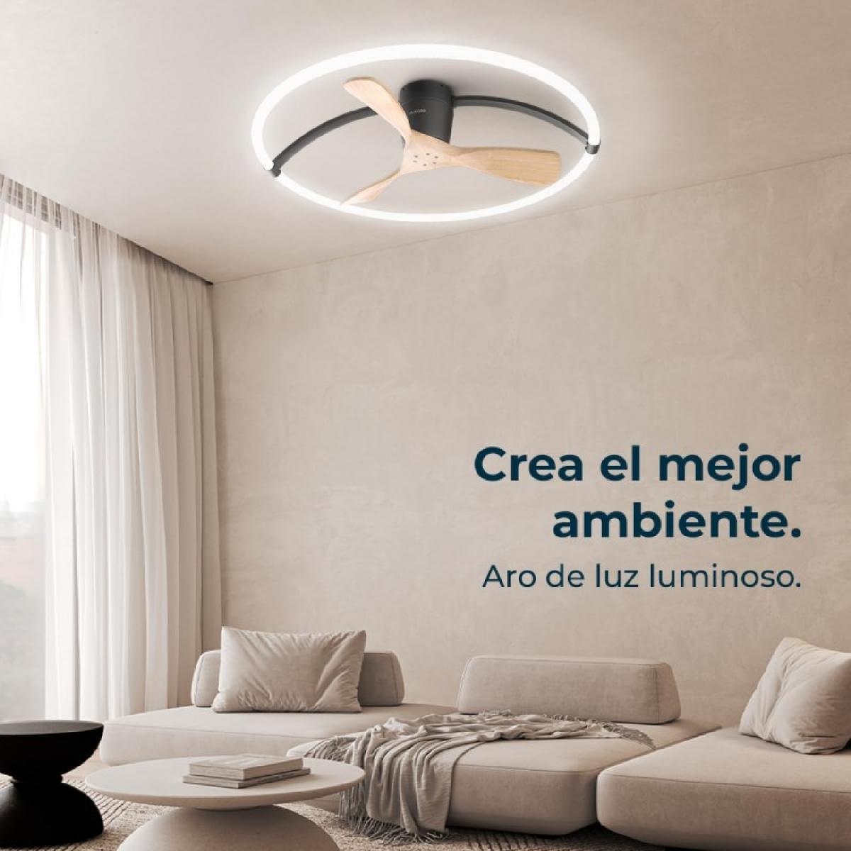 Cecotec Ventiladores de techo con luz EnergySilence Aero 5200 Light Design