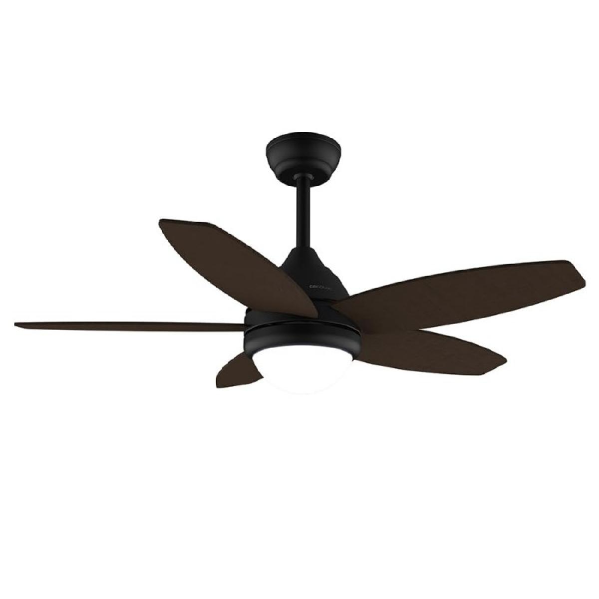 Cecotec Ventiladores de techo con luz EnergySilence Aero 4200 Black&DarkWood
