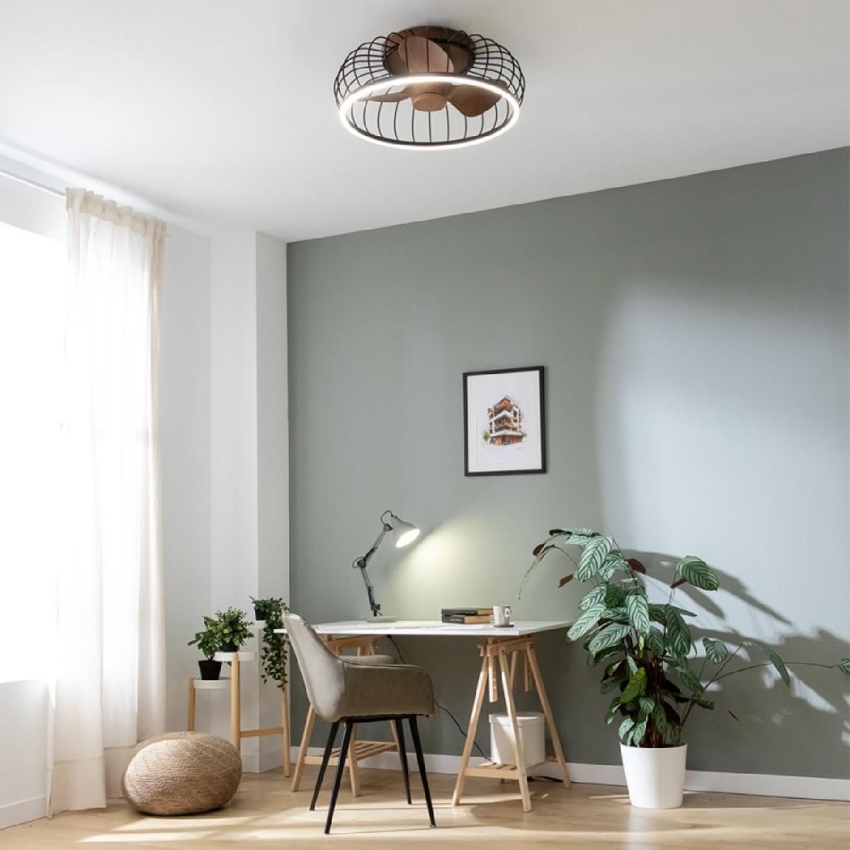 Cecotec Ventiladores de techo con luz EnergySilence Aero 5250 RoundLight Design