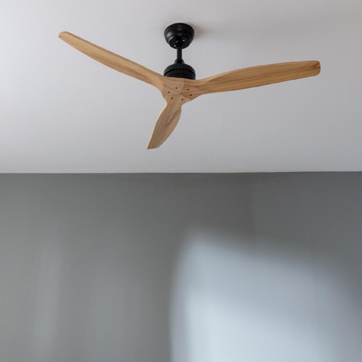 Cecotec Ventiladores de techo sin luz EnergySilence Aero 5270 Black&LightWood