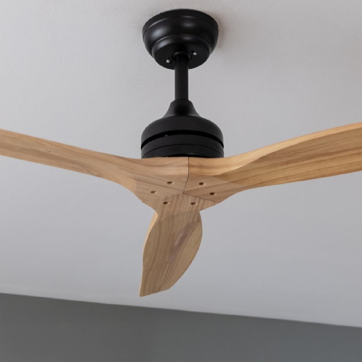Cecotec Ventiladores de techo sin luz EnergySilence Aero 5270 Black&LightWood