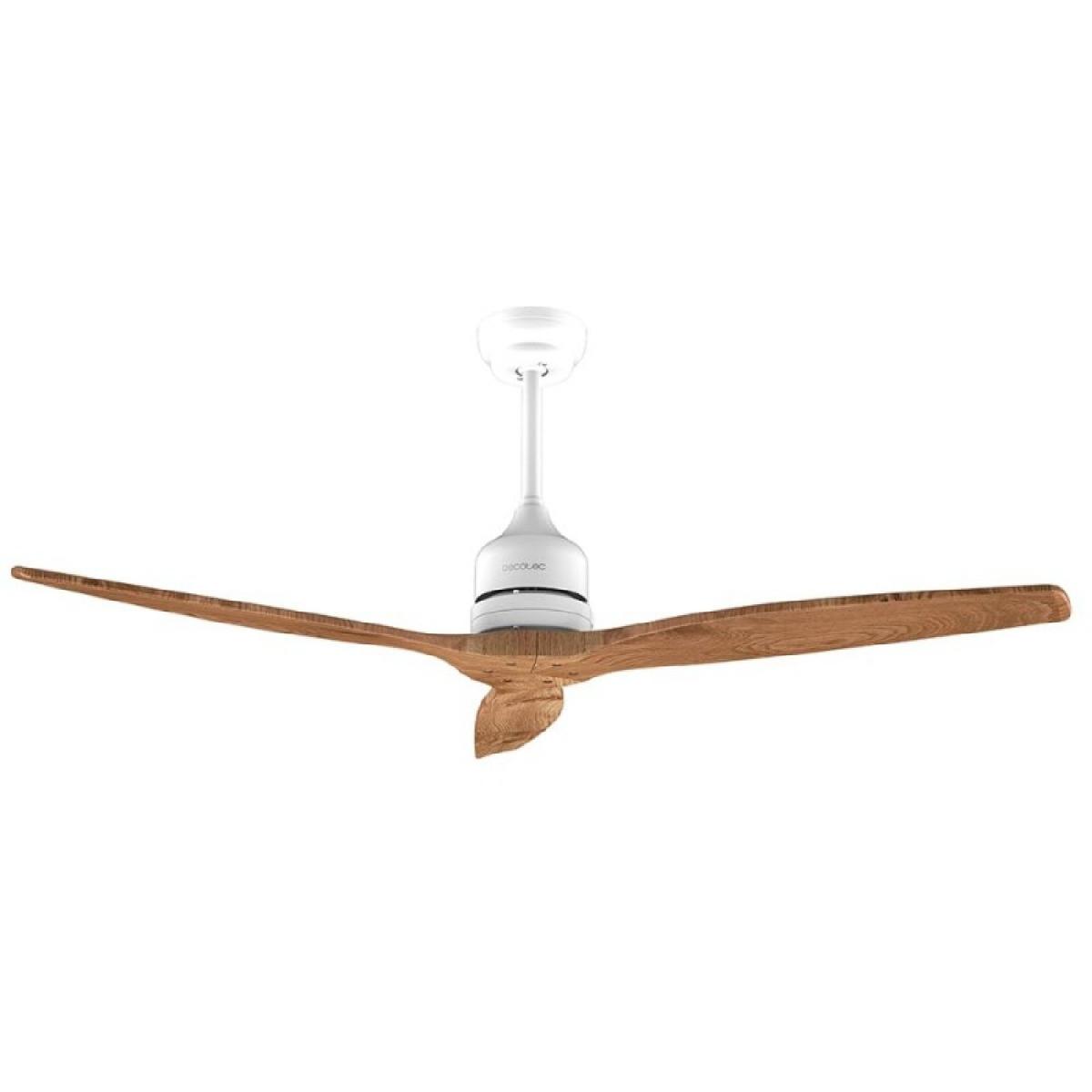 Cecotec Ventiladores de techo sin luz EnergySilence Aero 5270 White&BlackWood