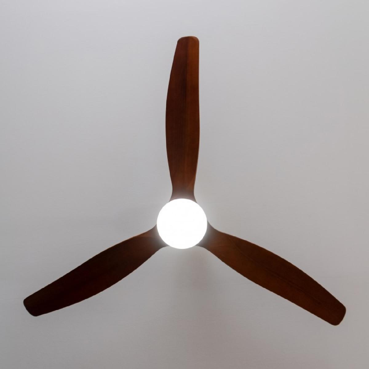 Cecotec Ventiladores de techo con luz EnergySilence Aero 5275 White&BlackWood