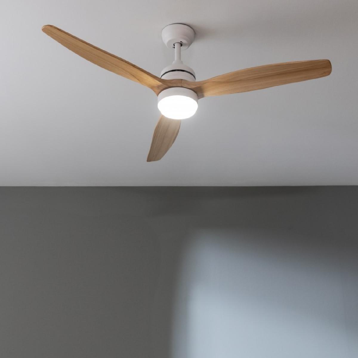 Cecotec Ventiladores de techo con luz EnergySilence Aero 5275 LightWood