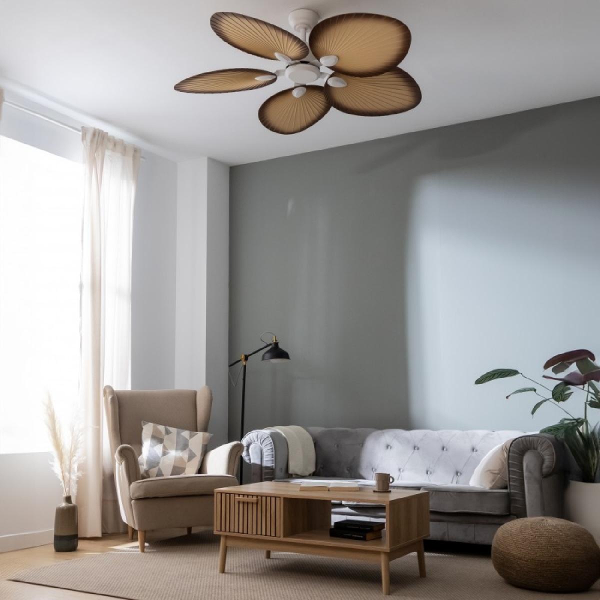 Cecotec Ventiladores de techo sin luz EnergySilence Aero 5200 Palm