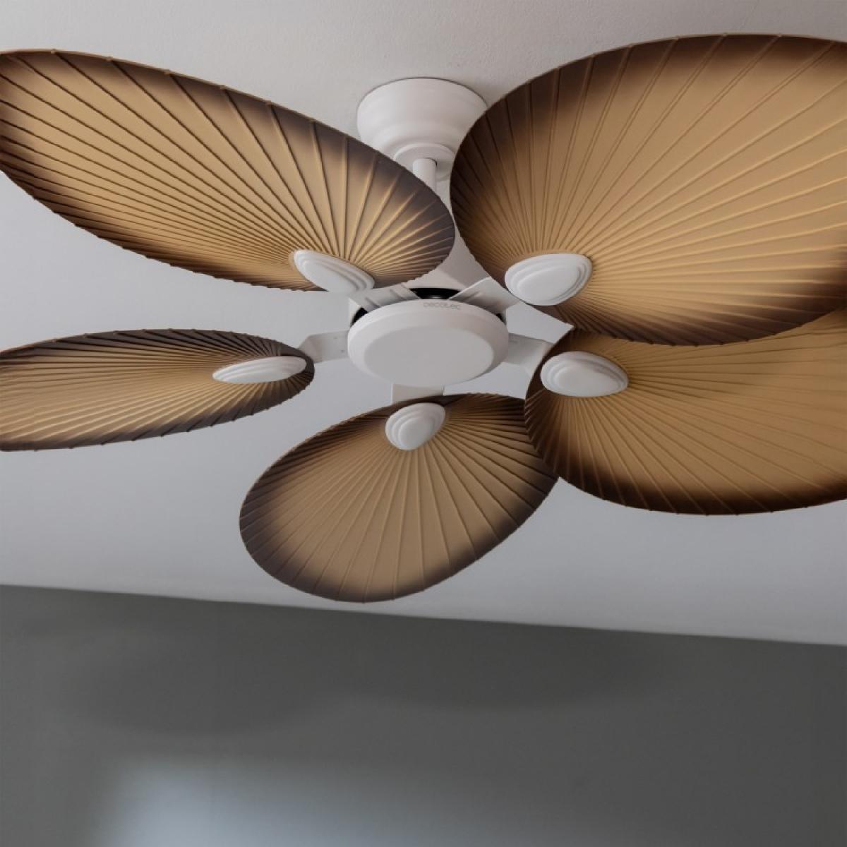 Cecotec Ventiladores de techo sin luz EnergySilence Aero 5200 Palm