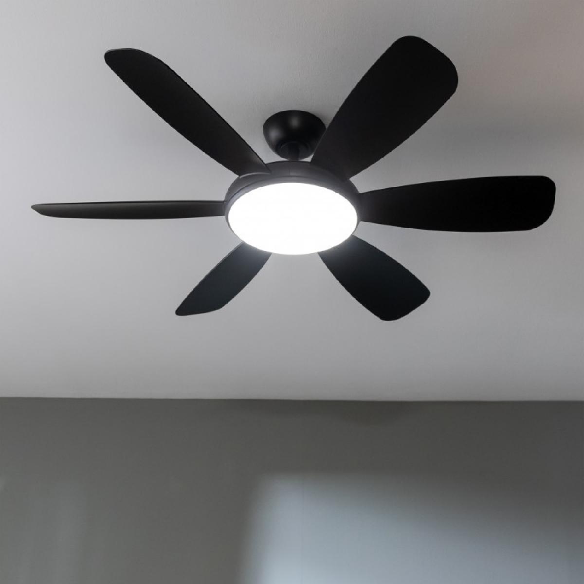 Cecotec Ventiladores de techo con luz EnergySilence Aero 5200 Black Pro