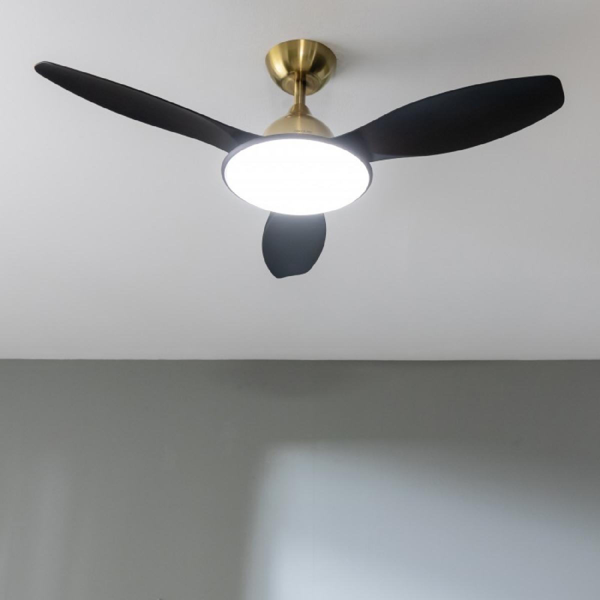 Cecotec Ventiladores de techo con luz EnergySilence 4800 Light GoldBlack