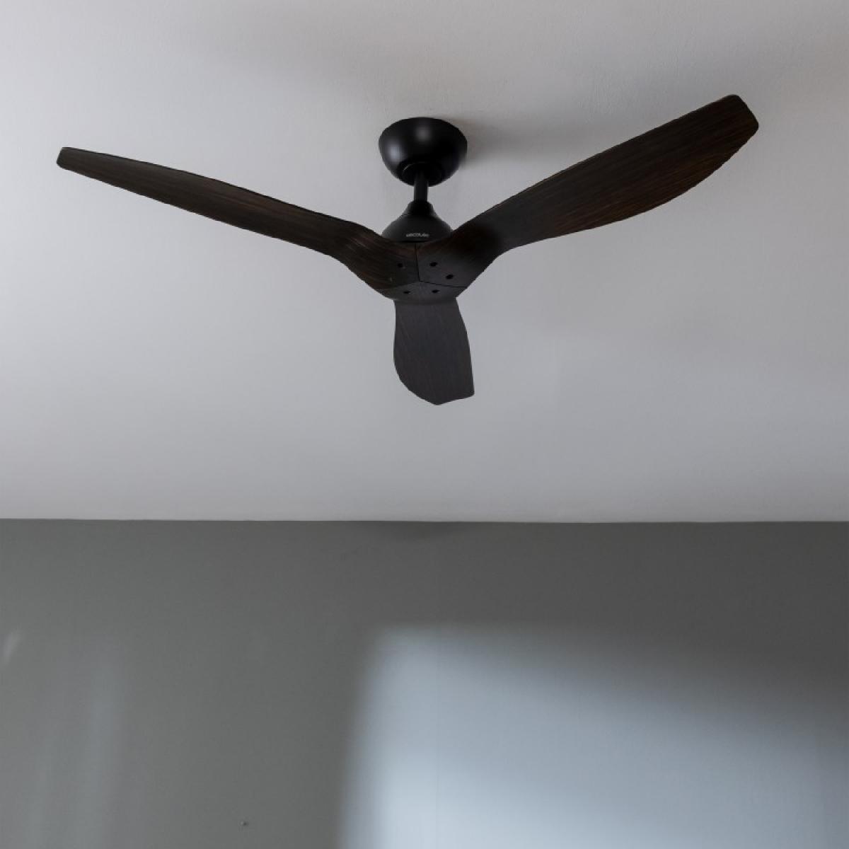 Cecotec Ventiladores de techo sin luz EnergySilence Aero 5200 BlackWood