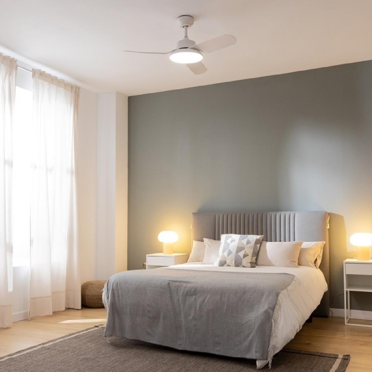 Cecotec Ventiladores de techo con luz EnergySilence Aero 5200 Light White