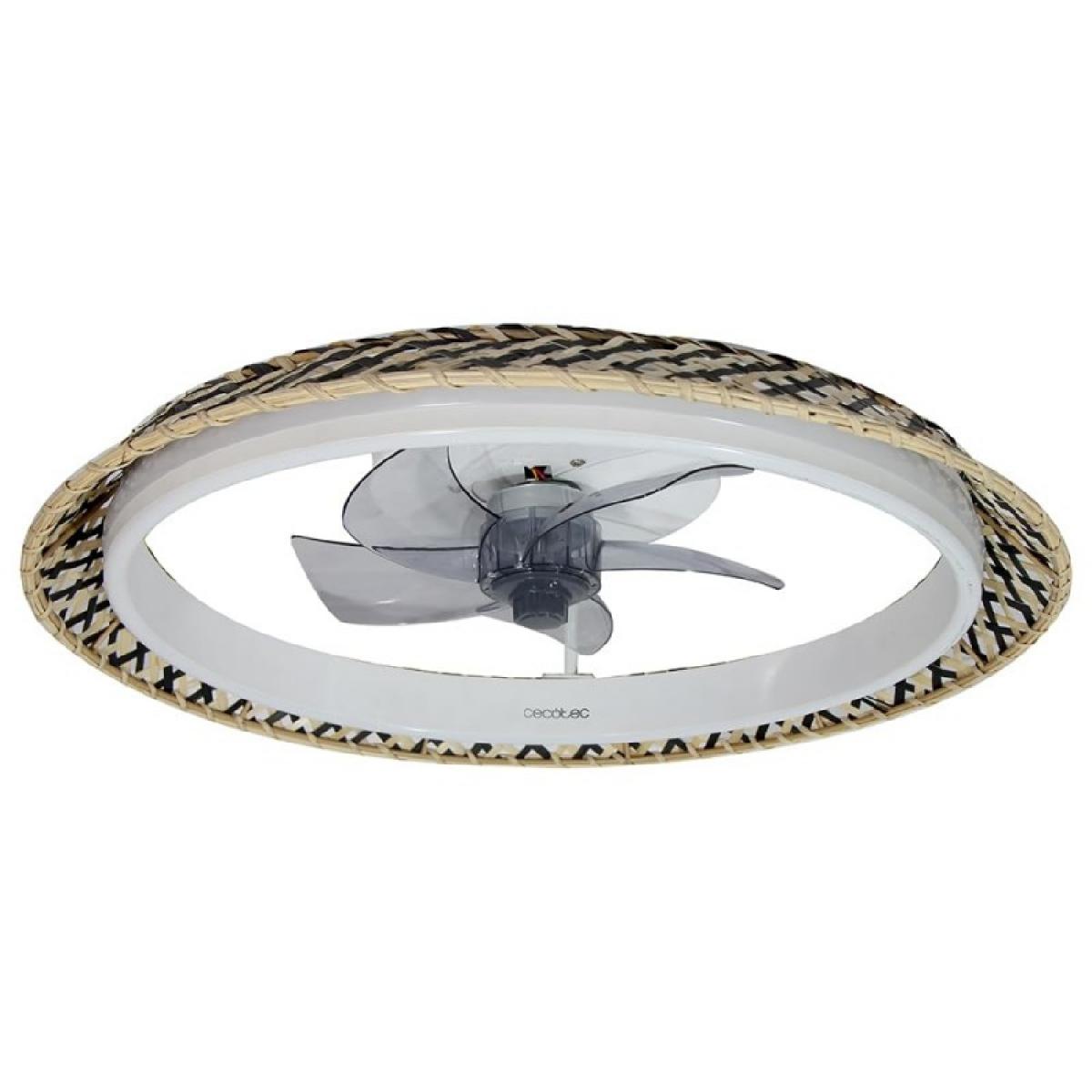 Cecotec Ventiladores de techo con luz EnergySilence LampAero 610 Natural Design